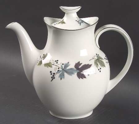 Burgundy Coffee Pot & Lid