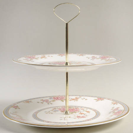 Canton 2-Tiered Serving Tray (Dinner & Luncheon Plates)
