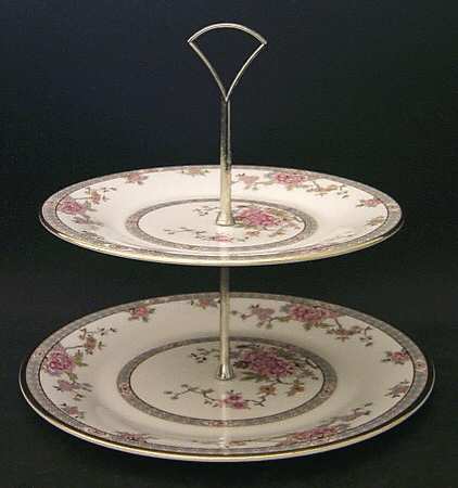 Canton 2-Tiered Serving Tray (Dinner & Luncheon Plates)