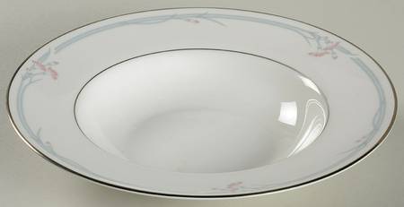 Carnation Rim Soup Bowl
