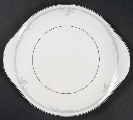 Carnation Handled Cake Plate
