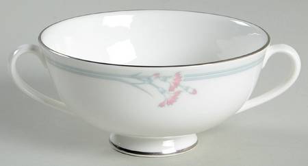 Carnation Footed Cream Soup Bowl