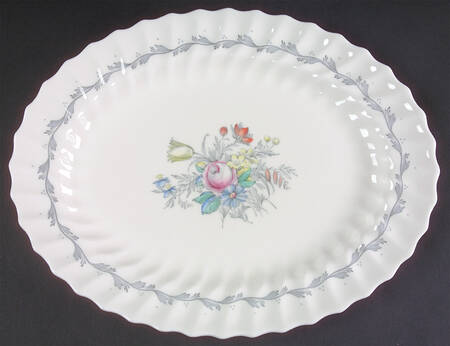 Chelsea Rose 13" Oval Serving Platter