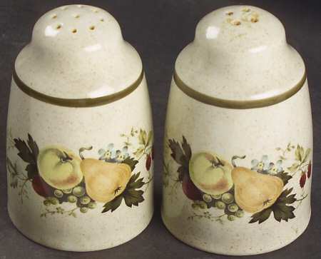Cornwall (Rim, Double Green Trim) Salt & Pepper Set