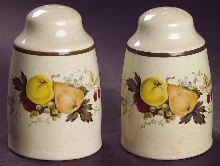 Cornwall (Rim, Double Green Trim) Salt & Pepper Set
