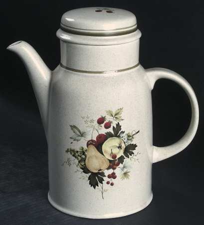 Cornwall (Rim, Double Green Trim) Coffee Pot & Lid