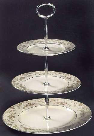 Diana 13 7/8"-14 1/4" 3-Tiered Serving Tray(DP,SP,BB) HC