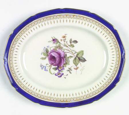 Duke of York Blue (Rose Center) by Royal Doulton