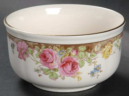 English Rose Open Sugar Bowl