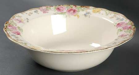 English Rose 9" Round Vegetable Bowl