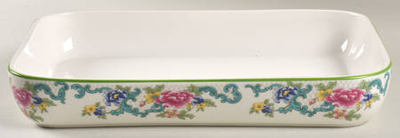 Floradora Green 12" Rectangular Roaster