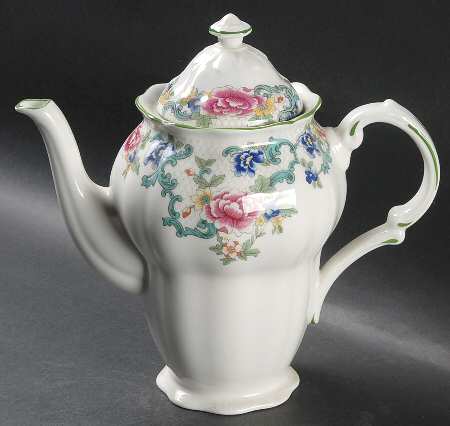 Floradora Green Coffee Pot & Lid
