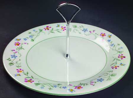 Florentina Round Serving Plate with Handle (DP)