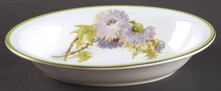 Glamis Thistle 10" Oval Vegetable Bowl