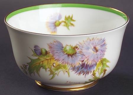 Glamis Thistle Cranberry Bowl