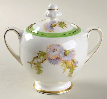 Glamis Thistle Sugar Bowl & Lid