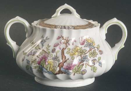 Indian Tree Sugar Bowl & Lid