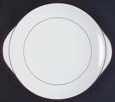 Lace Point Handled Cake Plate