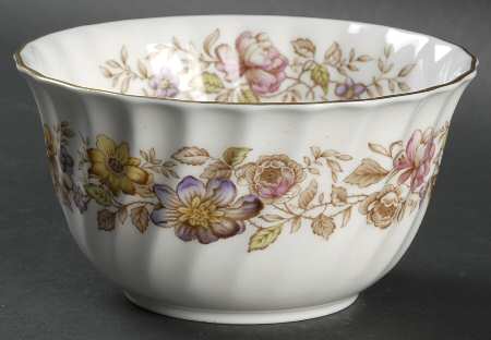 Mayfair Brown, Multicolor Open Sugar Bowl