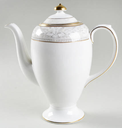 Naples (Gold Trim) Coffee Pot & Lid