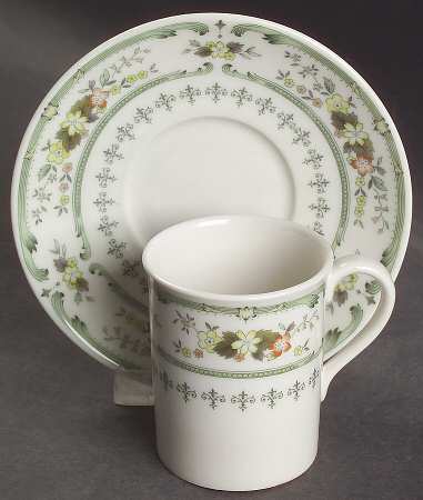 Provencal Flat Demitasse Cup & Saucer Set