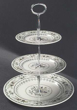 Provencal 13 7/8"-14 1/4" 3-Tiered Serving Tray(DP,SP,BB) HC