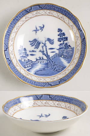 Real Old Willow Fruit/Dessert (Sauce) Bowl