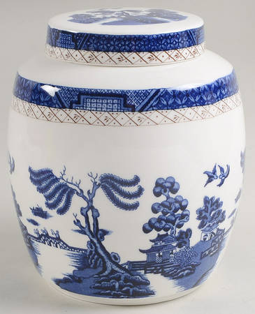 Real Old Willow Medium Ginger Jar & Lid