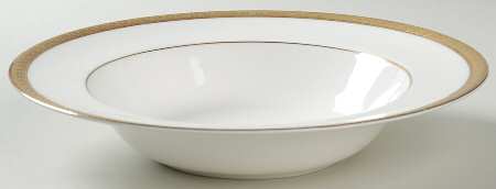 Royal Gold Large Rim Soup Bowl
