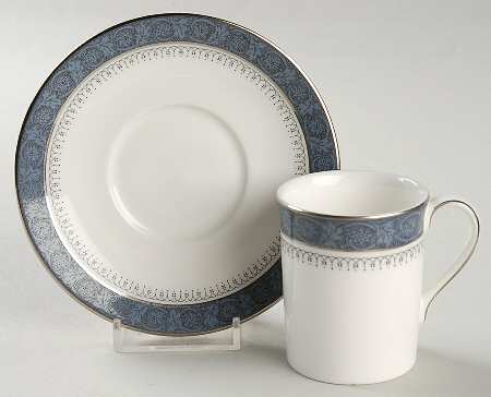Sherbrooke Flat Demitasse Cup & Saucer Set