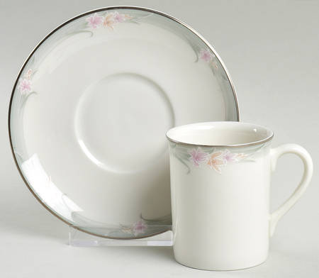 Sophistication Flat Demitasse Cup & Saucer Set