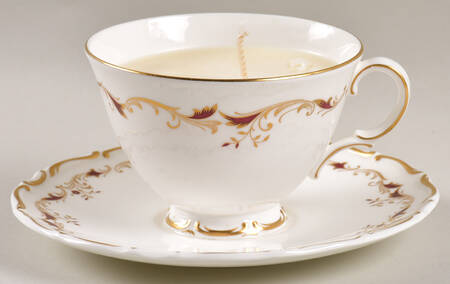 Strasbourg Scented Cup & Saucer Candle-Coffee  HC