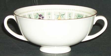 Tapestry Footed Cream Soup Bowl