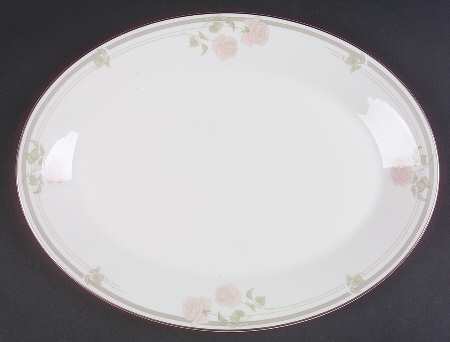 Twilight Rose 13" Oval Serving Platter