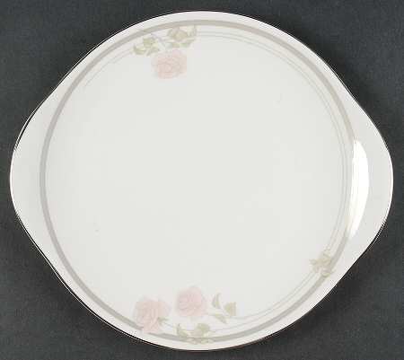Twilight Rose Handled Cake Plate