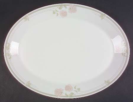 Twilight Rose 16" Oval Serving Platter