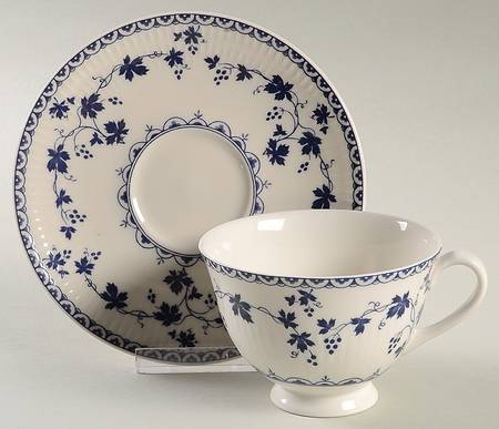 Yorktown Footed Cup & Saucer Set