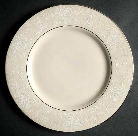 Champagne Lace (All Cream) Salad Plate