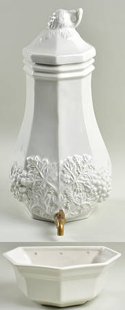 Grape Lavabo with Lid and Bowl Planter Set