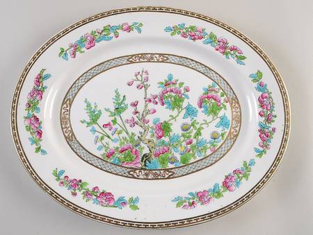 Indian Tree 15" Oval Serving Platter