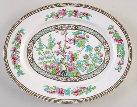 Indian Tree 13" Oval Serving Platter