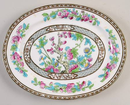 Indian Tree 11" Oval Serving Platter
