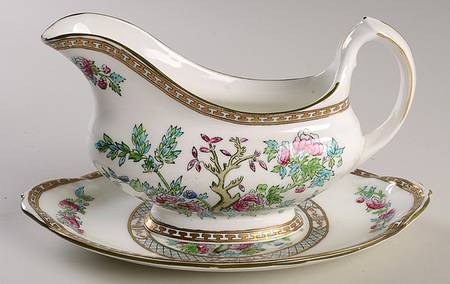 Indian Tree Gravy Boat & Underplate