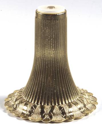 Dinnerware Storage & Cleaning Products Implement-Gold Cake Plate Footed