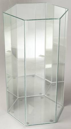 Dinnerware Storage & Cleaning Products Mirror & Glass Hexagonal Cabinet 12"