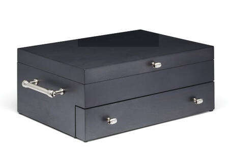 Dinnerware Storage & Cleaning Products Flatware Chest-New/1 Drawer/Rds/Charcoal