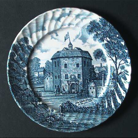 Shakespeare Country Blue Salad Plate