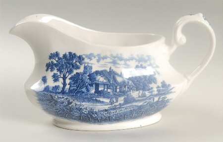 Shakespeare Country Blue Gravy Boat