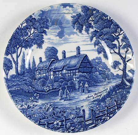 Shakespeare Country Blue Luncheon Plate