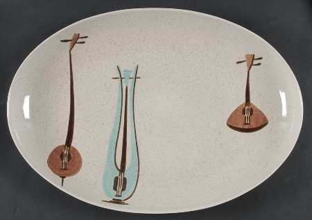 Lute Song 14" Oval Serving Platter